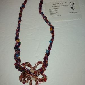 Origami Necklace New Hand Braided